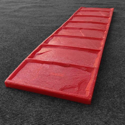 2x Molde Cenefa Estampado Hormigón Pisos 85x21cm Poliuretano
