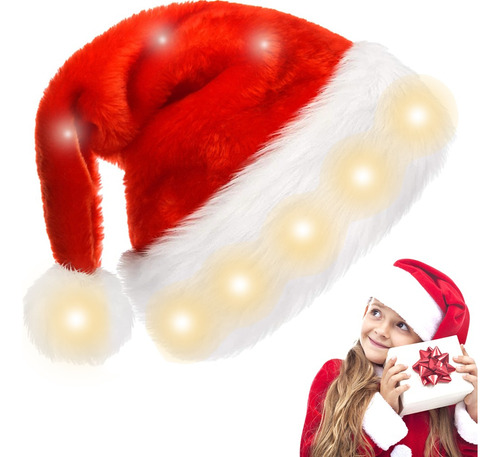 Led Gorro De Papá Noel Gorros Fiesta Navidad Gorros Navideño