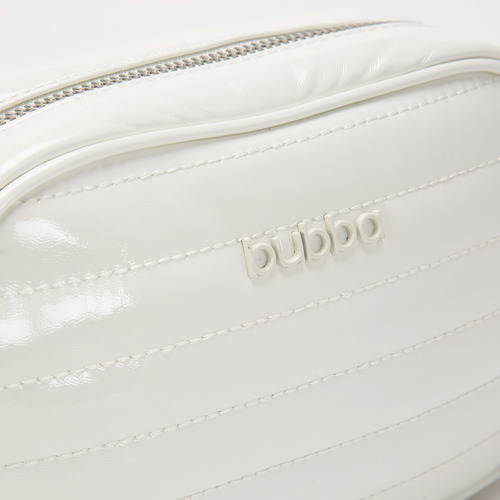 Bolsa Bandolera Crossbody Bubba Purse Gloss Mini Unisex White Lisa Metalicos Negra
