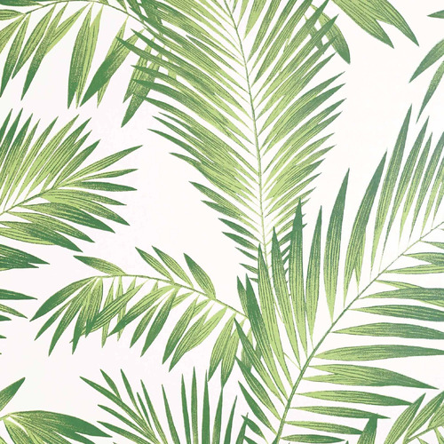 Palo Palma Tropical Papel Pintado Color Verde