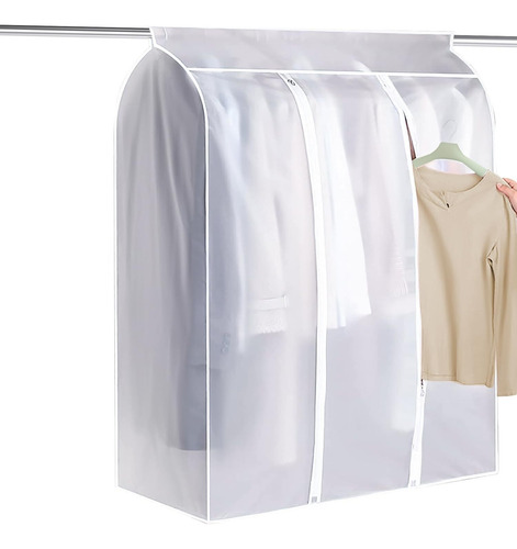 120x100x50 Cm Protector De Ropa Colgante Cremallera Completa