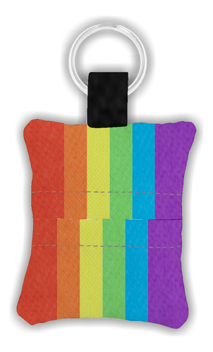 Chaveiro Limpa Óculos E Celular - Arco Iris 02