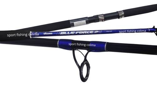 Caña Okuma Blue Force 7 Pies Spinning Para Embarcación Color Azul