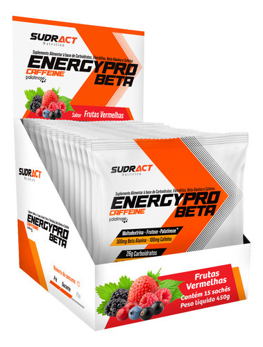 Energy Pro Beta 15 Sachês De 30g - Sudract Nutrition
