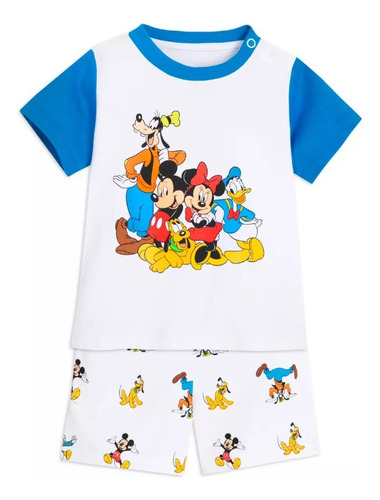 Conjunto Para Bebé Mickey Mouse Y Sus Amigos Algodón