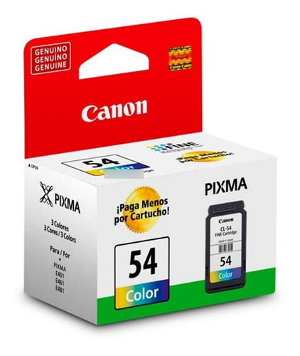 Cartucho Para Impresoras Canon E481. Color 54