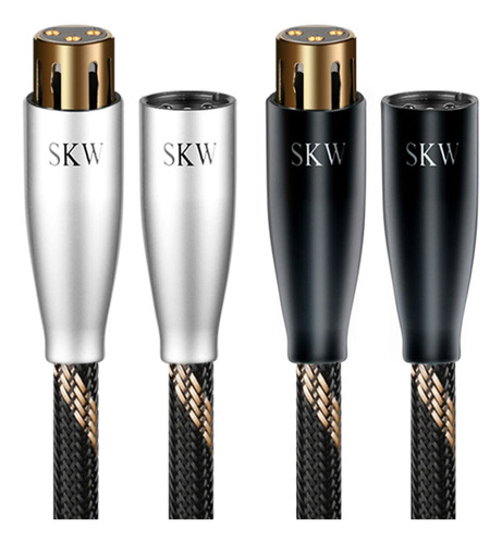 Skw - Cable De Micrfono Balanceado Xlr Macho A Xlr Hembra De