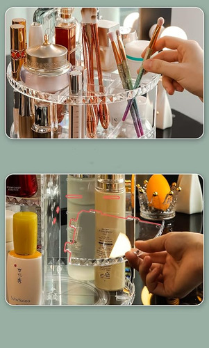 Organizador De Maquillajes Acrílico Organizador Giratorio