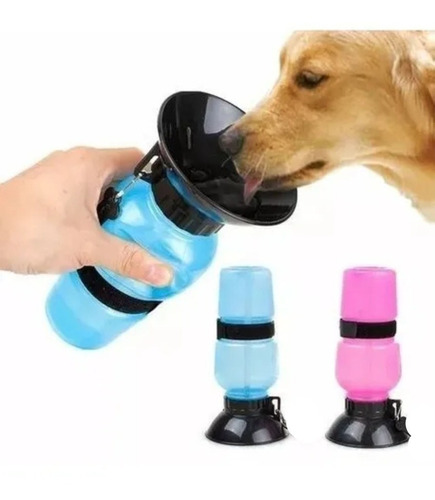 Bebedero Termo Portatil Azul Agua Para Perros Aqua Dog