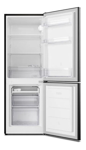 Imagen 2 de 3 de Refrigerador Mademsa MED165 negro con freezer 166L 220V