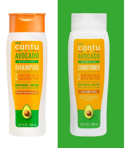 Set Cantu Aguacate Hydrating Shampoo + Acondicionador 