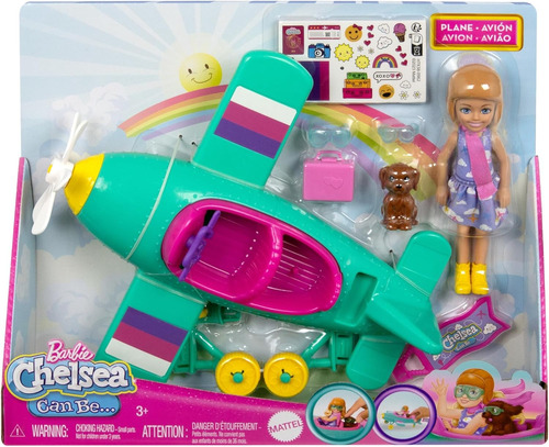 Barbie Chelsea Avion Con Accesorios