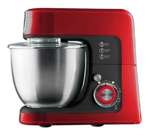 Imagen 3 de 8 de Batidora Amasadora De Pie Kanji Home 800w 4,3 Litros Roja