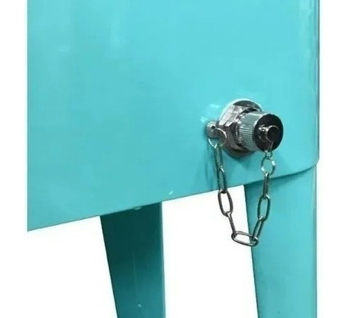 Cooler Retro Metálico Manilla Y Ruedas 60 Litros