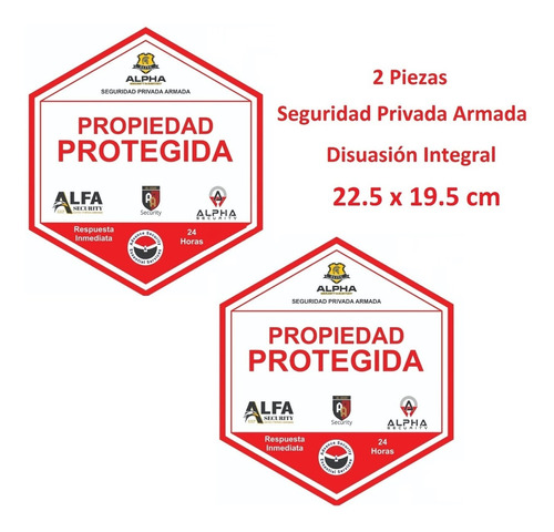 Placas Disuasivas Letreros Advertencia Seguridad Casa Bodega