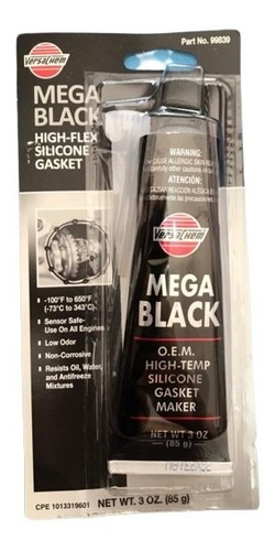 Silicon Negro Megablack Versachem 100% Original