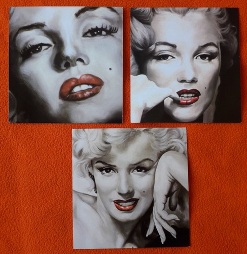 3 Tarjetas De Plastico De Marilyn Monroe 