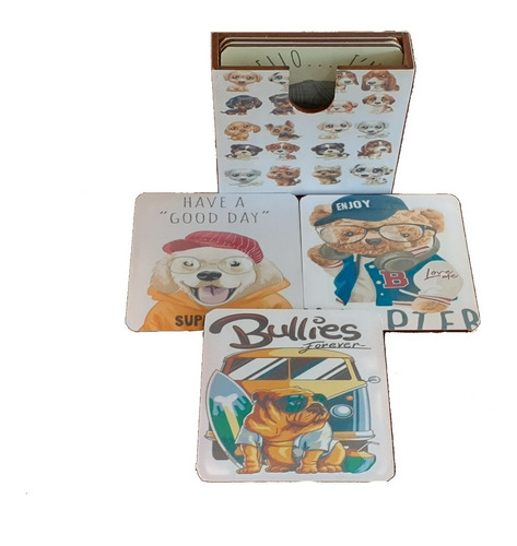 Imagem 3 de 7 de Porta Copos Dogs Happy
