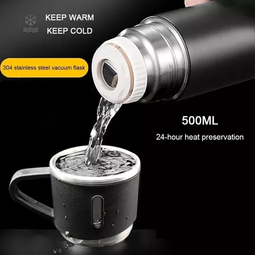 Termo de café de 500ml, botella de agua, vaso térmico portátil, taza