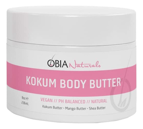 Obia Naturals Kokum Mantequilla Corporal, 8oz