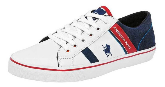 tenis blancos polo hombre