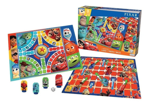 Ludo Con Trepa Y Baja Disney Pixar Tapimovil 2 En 1 De Mesa