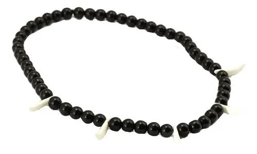 Collar Osuwari De Inuyasha | 60 Cuentas De Plástico | Cadena Elástica De 64 Cm | Cosplay Y Disfraces