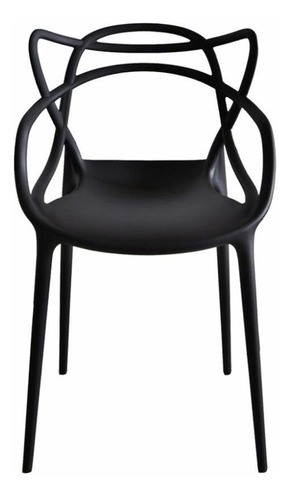 Cadeira de jantar Baires4 Master, estrutura de cor  preto, 4 unidades