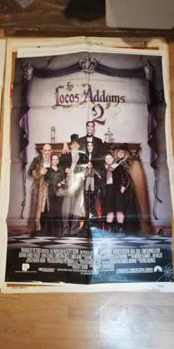 Afiche Original Cine Película Los Locos Adams 2