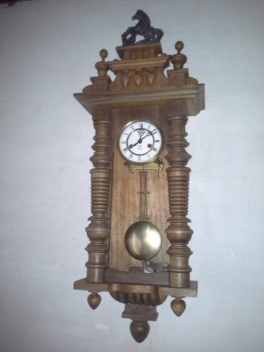 Antiguo Reloj De Pared A  Gustav Becker Circa 1877 Aleman 