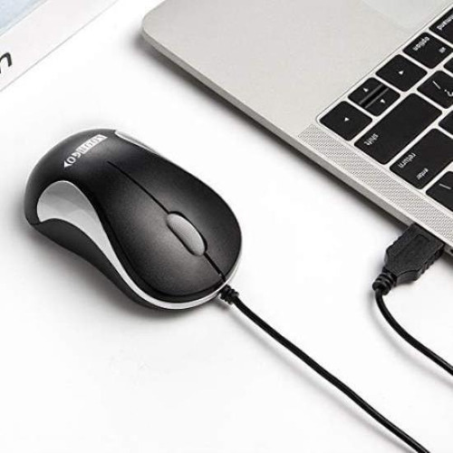 Mouse Soongo Con Cable/plateado