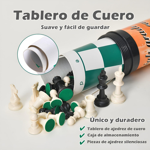 Juego Ajedrez Profesional, Juegos De Mesa Plegable Portátil
