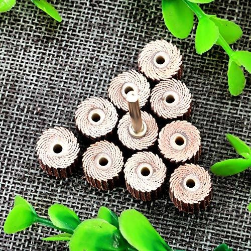 Imagen 8 de 9 de Dophee 10pcs 240 Grit Flap Lijado Rueda Cabeza De Pulido Dis