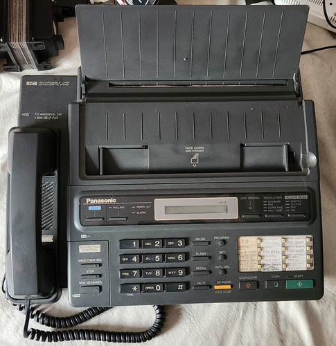 Teléfono Fax Panasonic Kx-f130 + Cassette De Regalo (Usado)