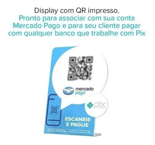 Qr Code Pix Do Mercado Pago + Máquina Promoção Frete Grátis