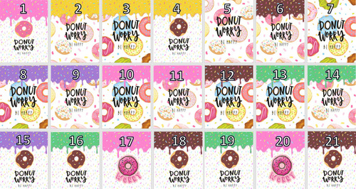 160 Mochilitas Donitas Donut Worry Fiesta Recuerdo Csc031