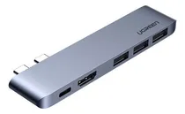 Comprar Ugreen 60559 Hub Para Macbook Pro Air Dual Usb C 5 En 1 Hdmi Thunderbolt3 Color Plateado