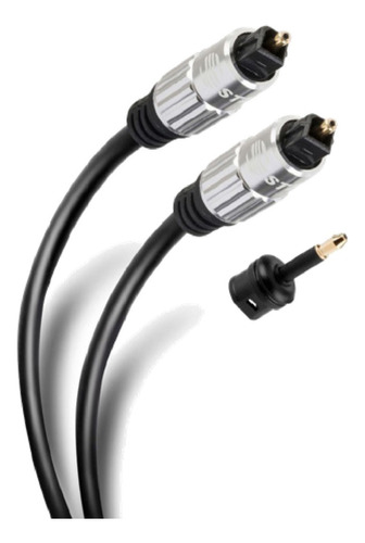 Cable Toslink De Fibra Óptica Steren C/conector 90º 2m