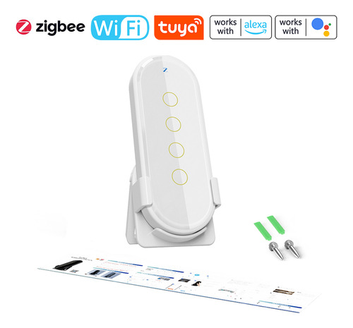 Interruptor Táctil Home Intelligent Zigbee Wifi Touching Cur