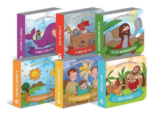 Imagem 2 de 5 de 6 Mini Livros Livrinho Educativo Infantil Histórias Bíblicas