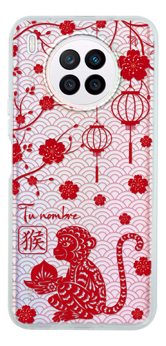 Funda Para Huawei Horóscopo Chino Mono Con Tu Nombre
