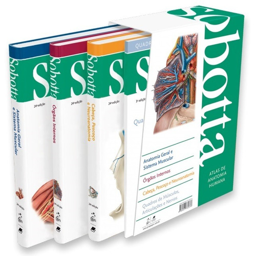 Atlas de Anatomia Humana - 3 Volumes, de Sobotta. Editora Guanabara Koogan Ltda.,Editora Guanabara Koogan Ltda., capa mole em português, 2018