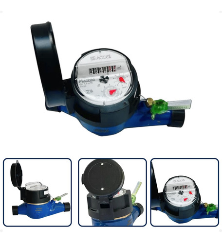 Kit 7 Hidrometro Multijato 3 X 1/2 Accell E Conexões