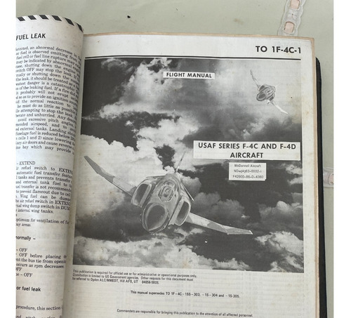 Manual De Vuelo De Avión F4 Phantom (Usado)