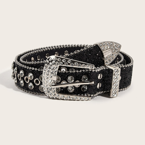 Cinturón De Diamantes De Imitación Crystal Mujer Unisex