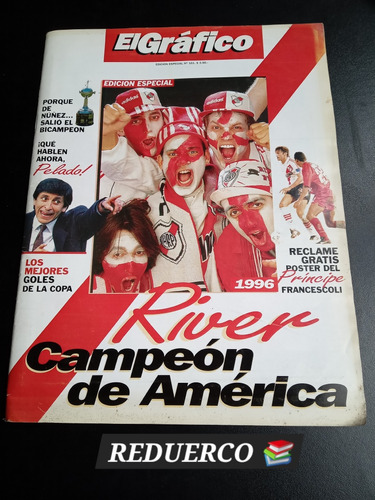 El Gráfico Es 101 River Campeón América Póster Francescoli E