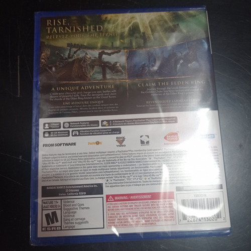 Elden Ring Standard Edition Bandai Namco Ps5 Físico Sellado (Usado)