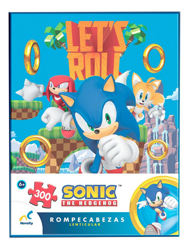Rompecabezas Sonic 3d Lenticular 300 Piezas