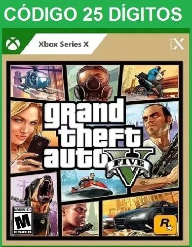 GTA V Nova Geração Xbox Series S/X Código 25 dígitos - Gameforfun