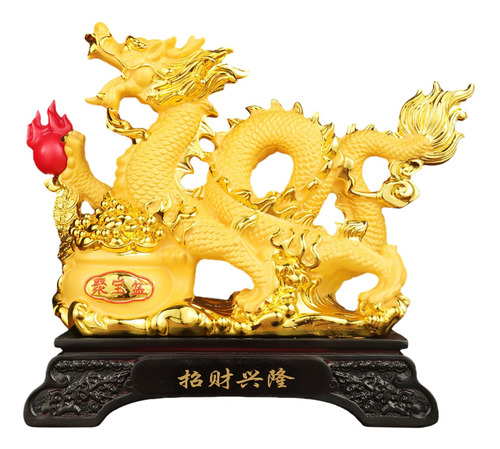 Estatua De Fengshui De Treasures, Figuras De Oro Grande